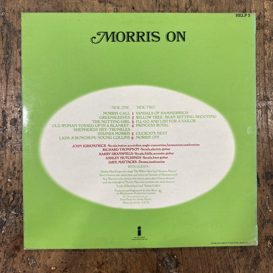 LP Morris On - HELP 5 Island Records Vinile 1972 Rock Folk
