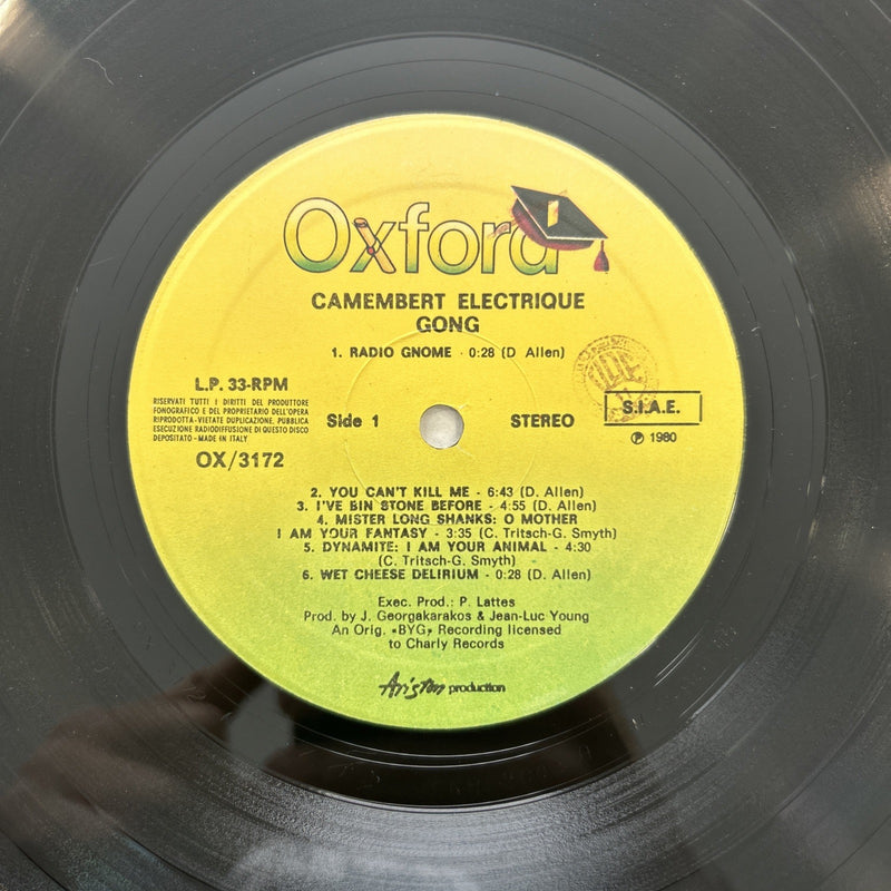 LP Camembert Electrique - Gong OX/3172 VINILE Made In Italy Psychedelic Rock