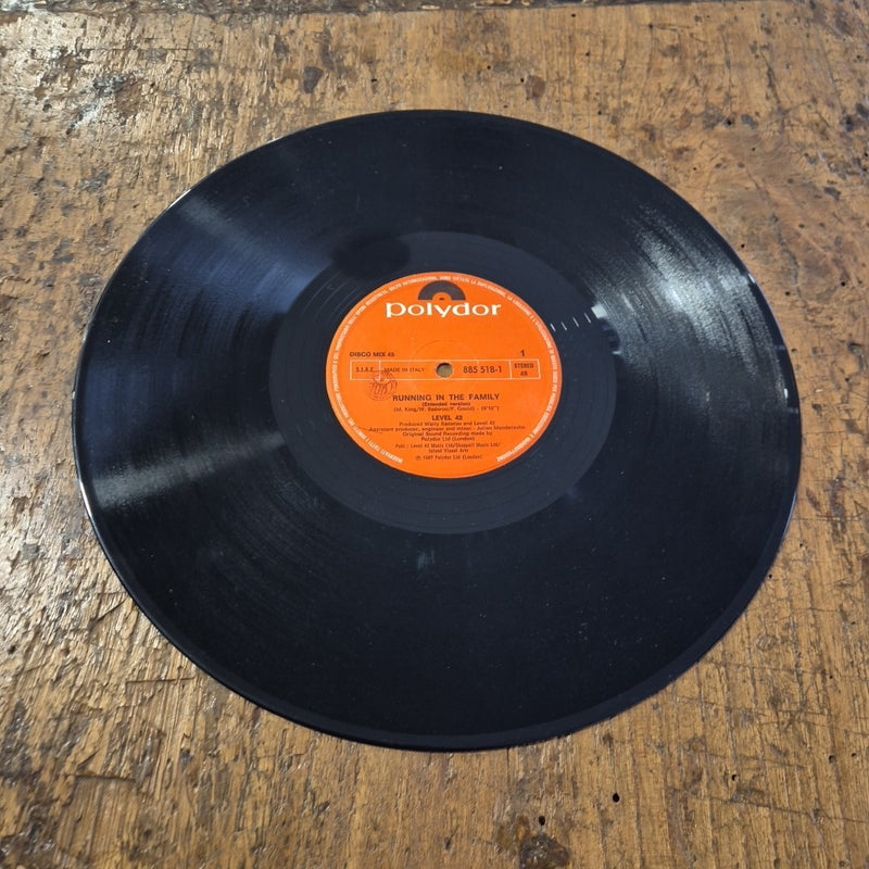 LP Level42 Running In The Family 885 518-1 Disco Mix Polydor Musica Rock Vinile