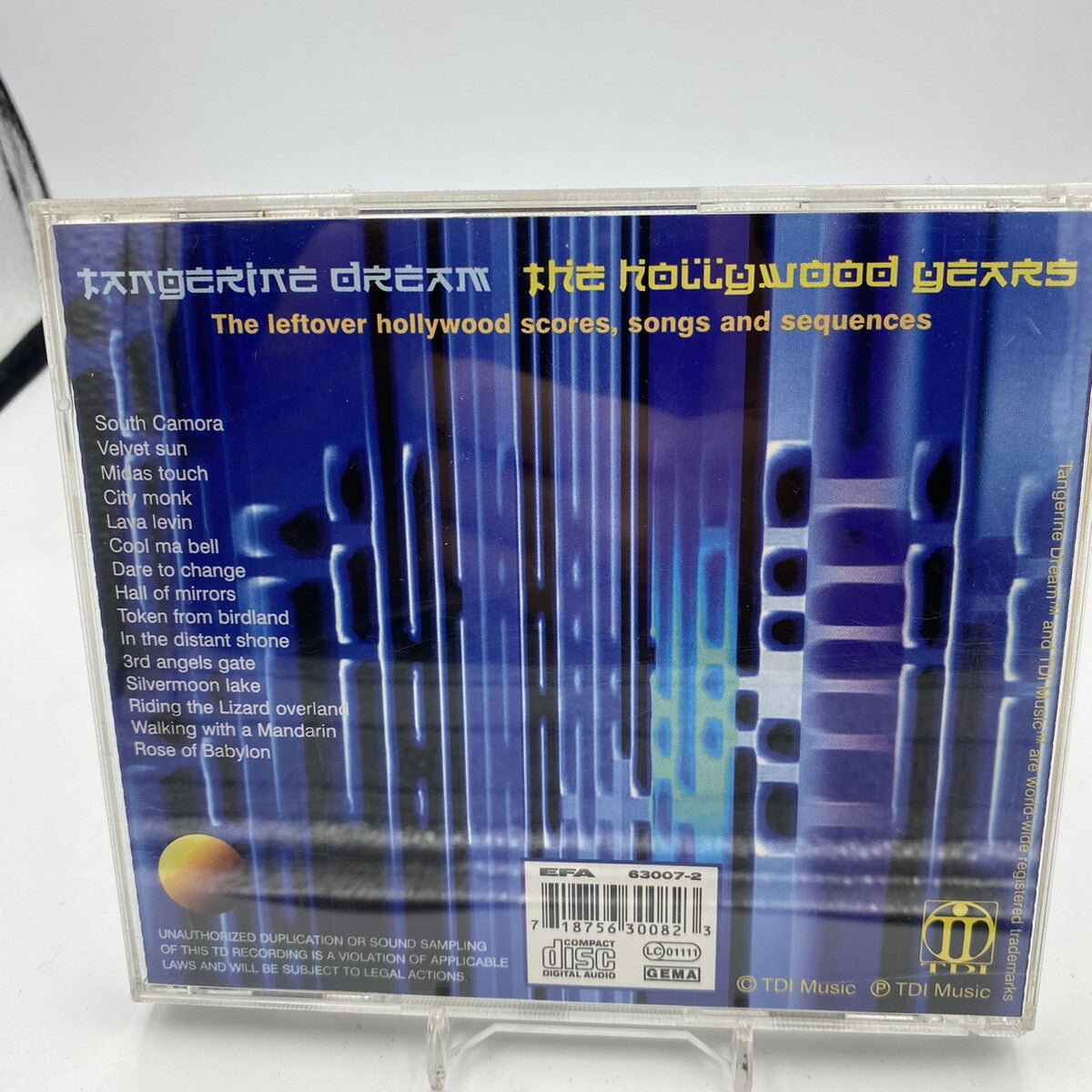 CD TANGERINE DREAM - THE HOLLYWOOD YEARS VOL.2 Soundtrack