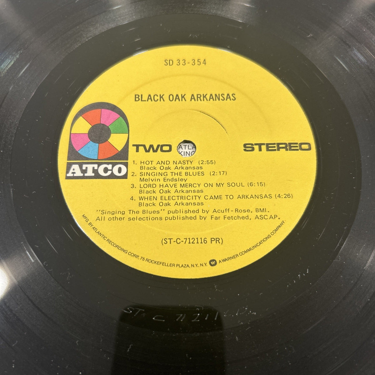 LP Black Oak Arkansas - SD 33-354 Made In USA 1971 Vinile Rock