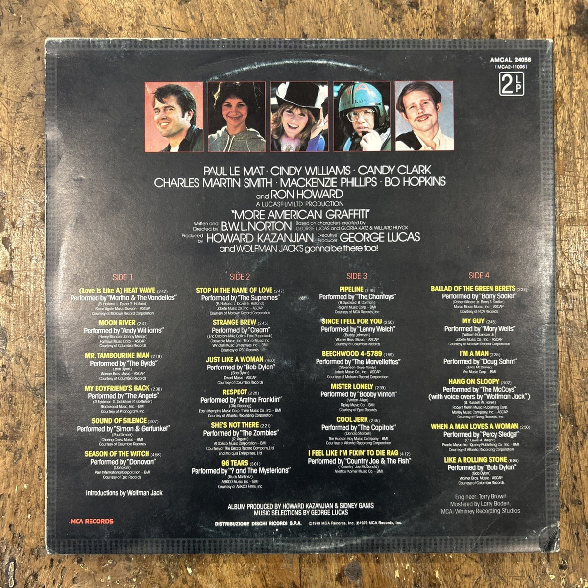 2 LP More - American Graffiti AMCAL 24056 Vinile 1985 Made In Italy Pop Rock