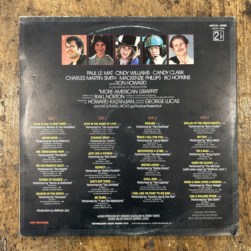 2 LP More - American Graffiti AMCAL 24056 Vinile 1985 Made In Italy Pop Rock
