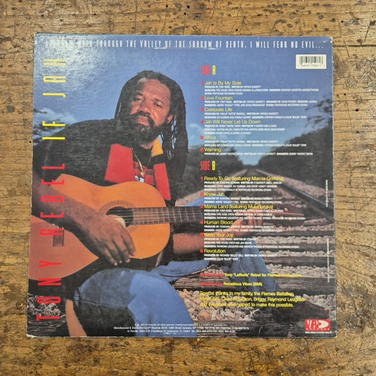 LP Tony Rebel - If Jah VPRL 1506 USA 1997 musica Reggae Dub Vinile 12