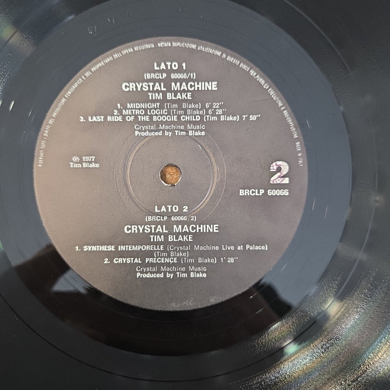 LP Tim Blake - Crystal Machine BRCLP 60066 1977 Electronic Music