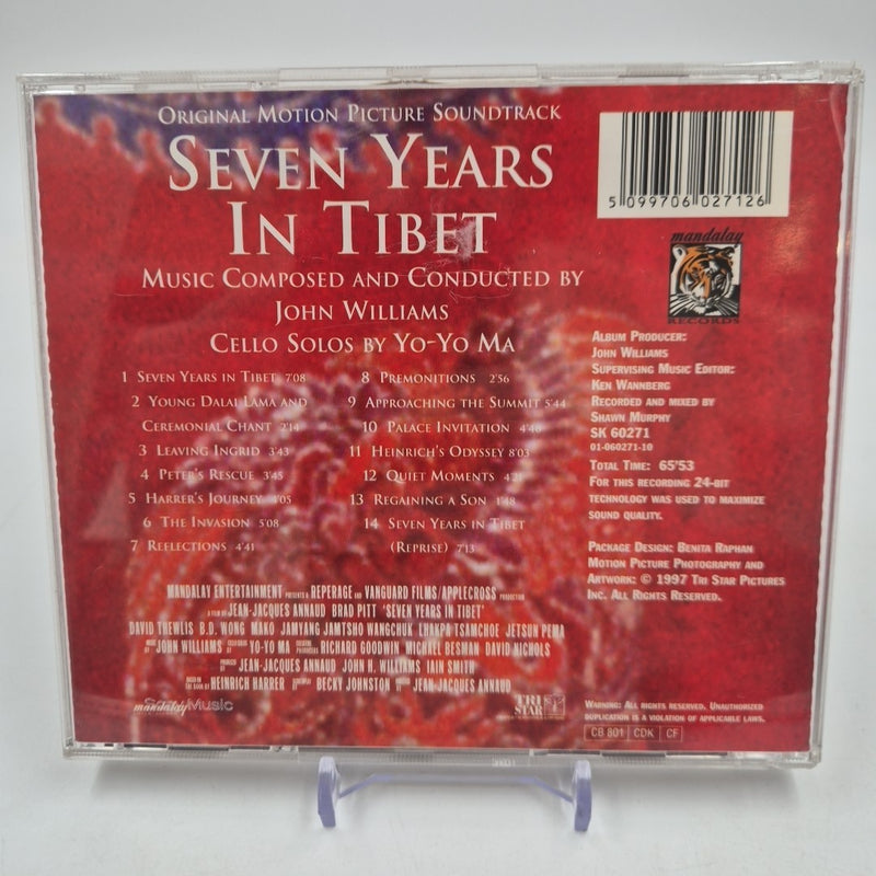 CD ost SEVEN YEARS IN TIBET music From The Motion Picture 450 305-2 SK 60271