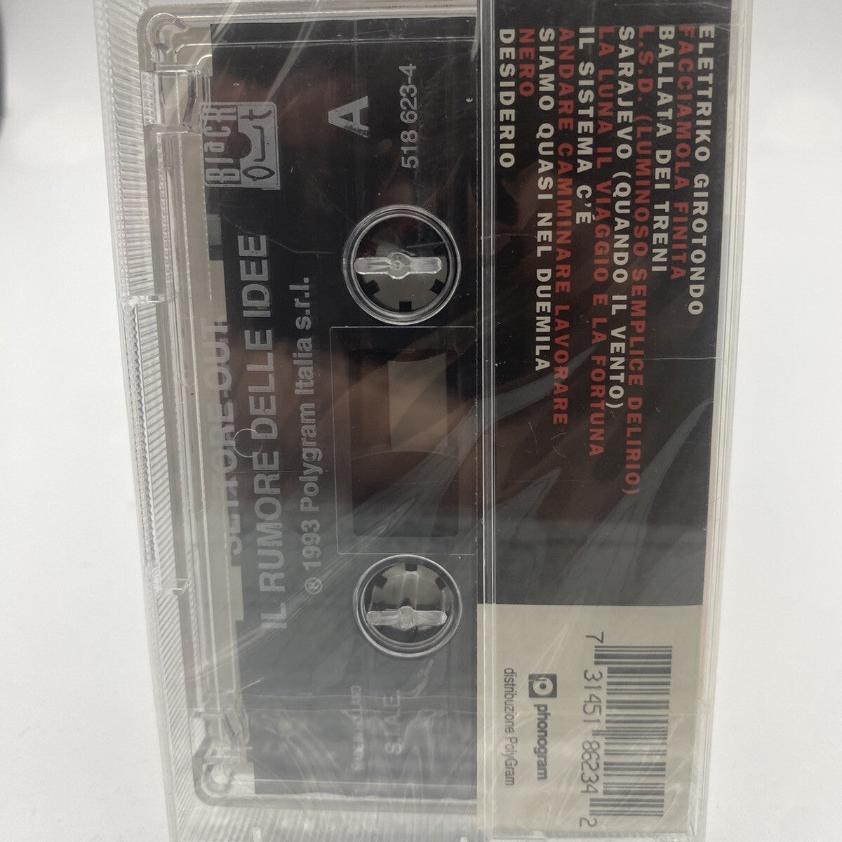 MUSICASSETTA Tape SS Settore Out – Il Rumore Delle Idee Rock Italy 1993