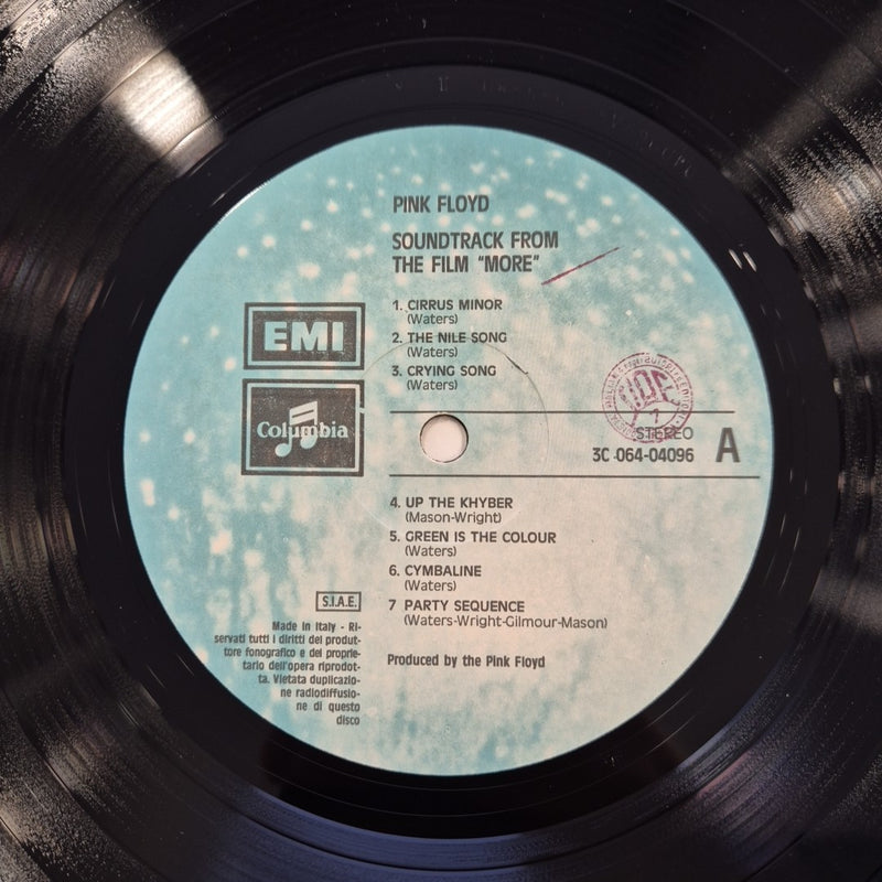 LP Pink Floyd Soundtrack From The Film More 3C 064 04096 Italy Psychedelic Rock