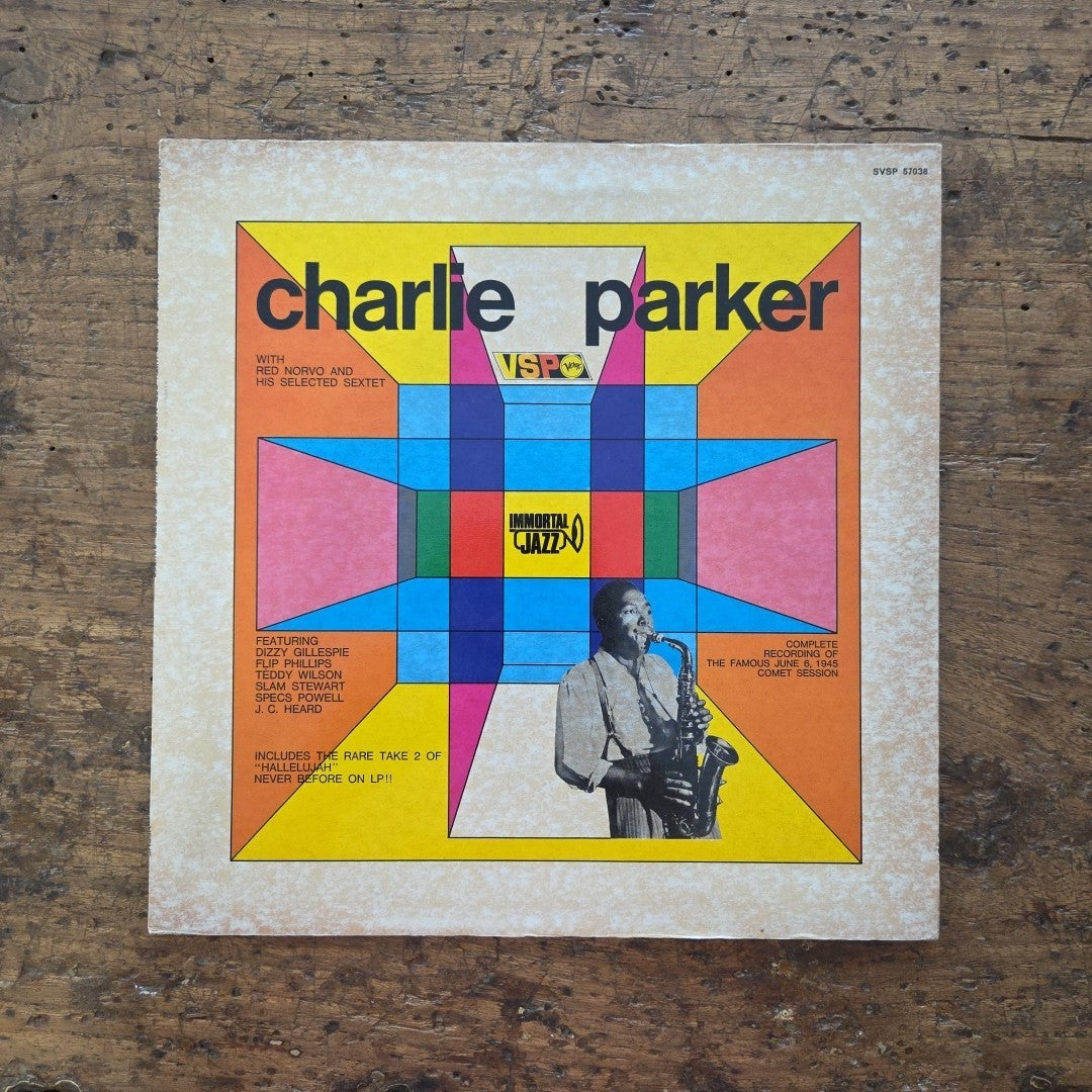 LP Charlie Parker - With Red Norvo & His Selected SVSP 57038 1970 Jazz Vinile