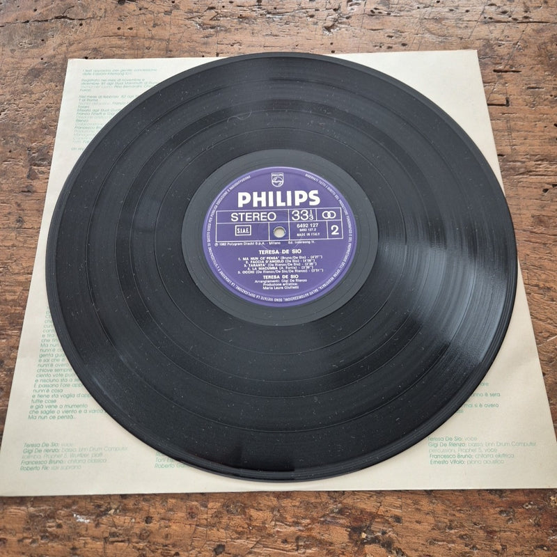LP Teresa De Sio - Philips 6492 127 Italy 1982 Musica Italiana Vinile