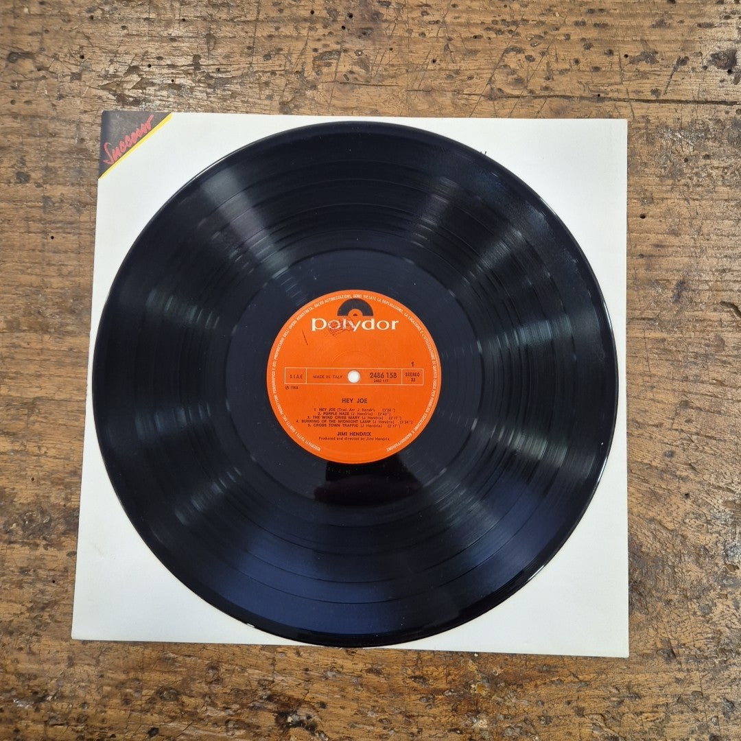 LP Jimi Hendrix - Hey Joe Polydor 2486 158 Italy 1968 Vinile Psychedelic Rock