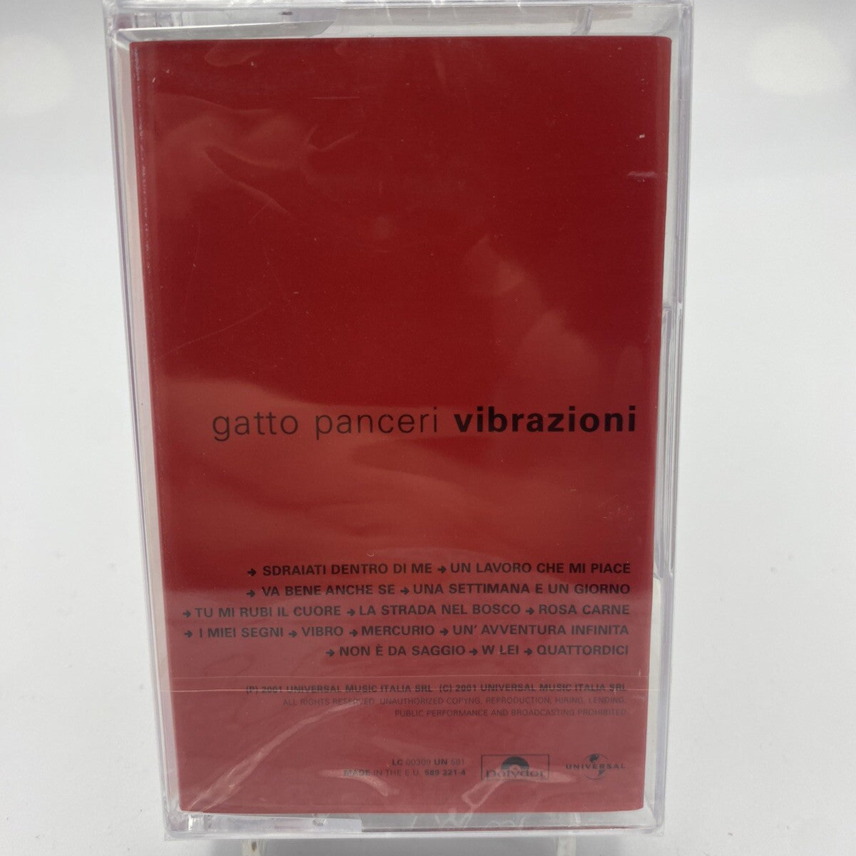 MUSICASSETTA Tape SS Gatto Panceri Musica Italiana Vibrazioni