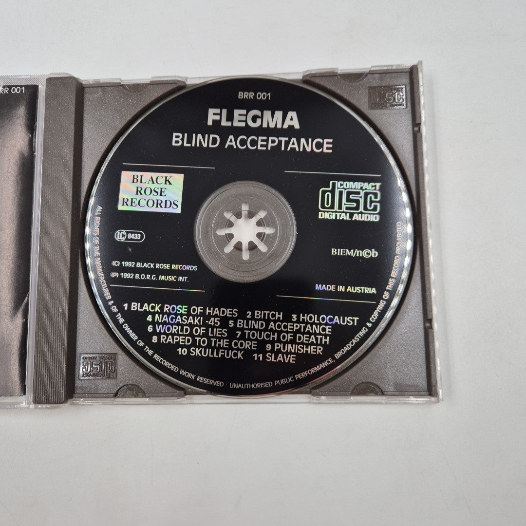 CD Flegma - Blind Acceptance Black Rose Records 1992 Metal Austria