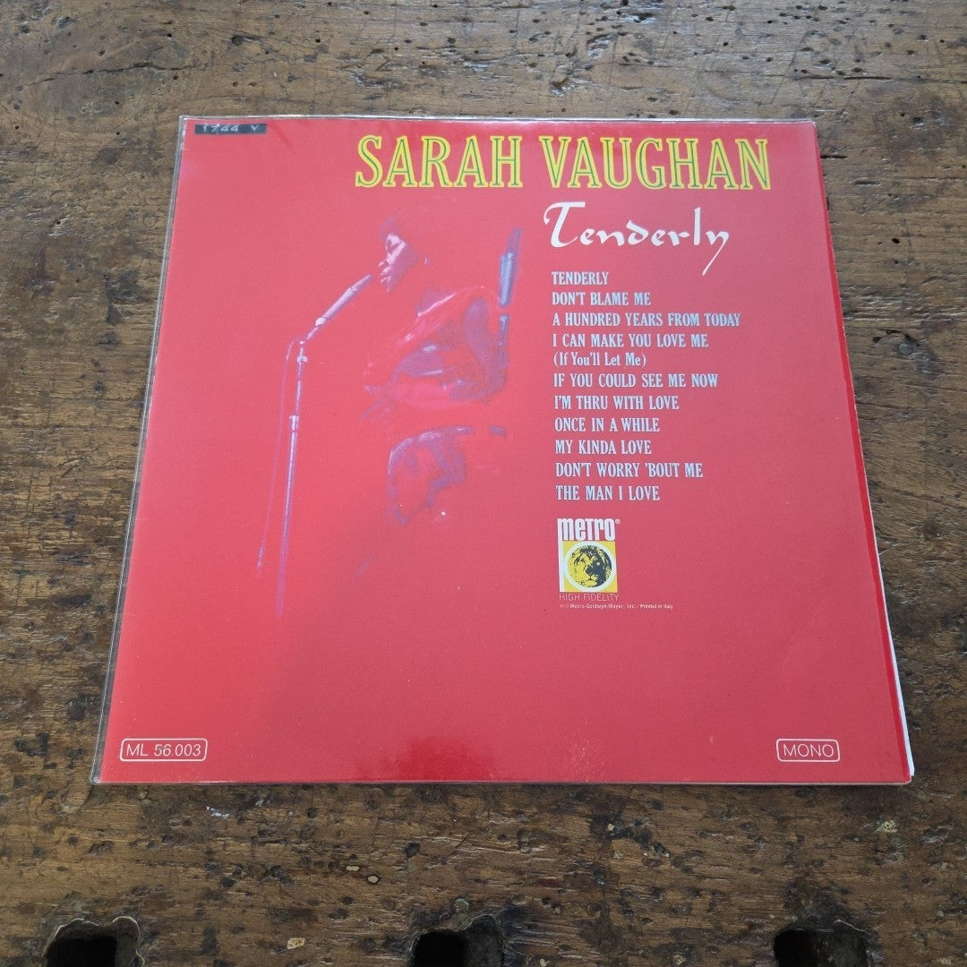 LP Sarah Vaughan - Tenderly ML 56.003 Jazz Vinile Made In Italy
