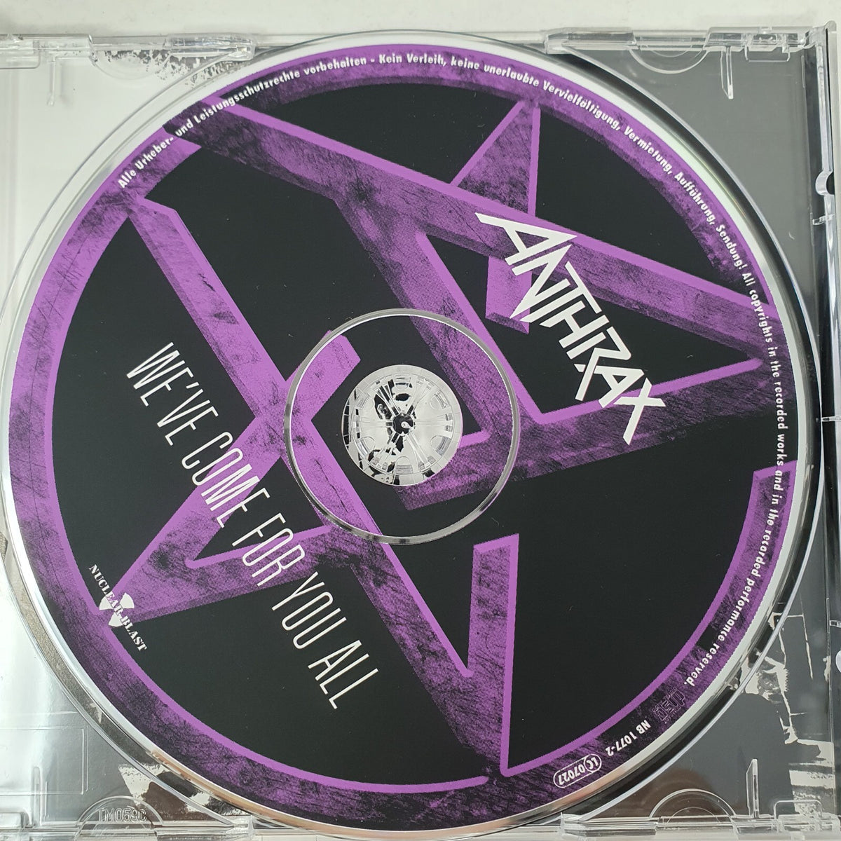 CD Anthrax – We've Come For You All 2003 Nuclear Blast Germany