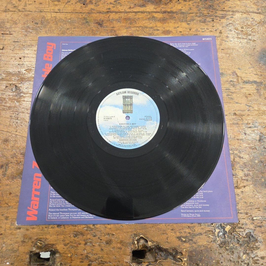 LP Warren Zevon - Excitable Boy W53073 Made In Italy 1978 Vinile Rock