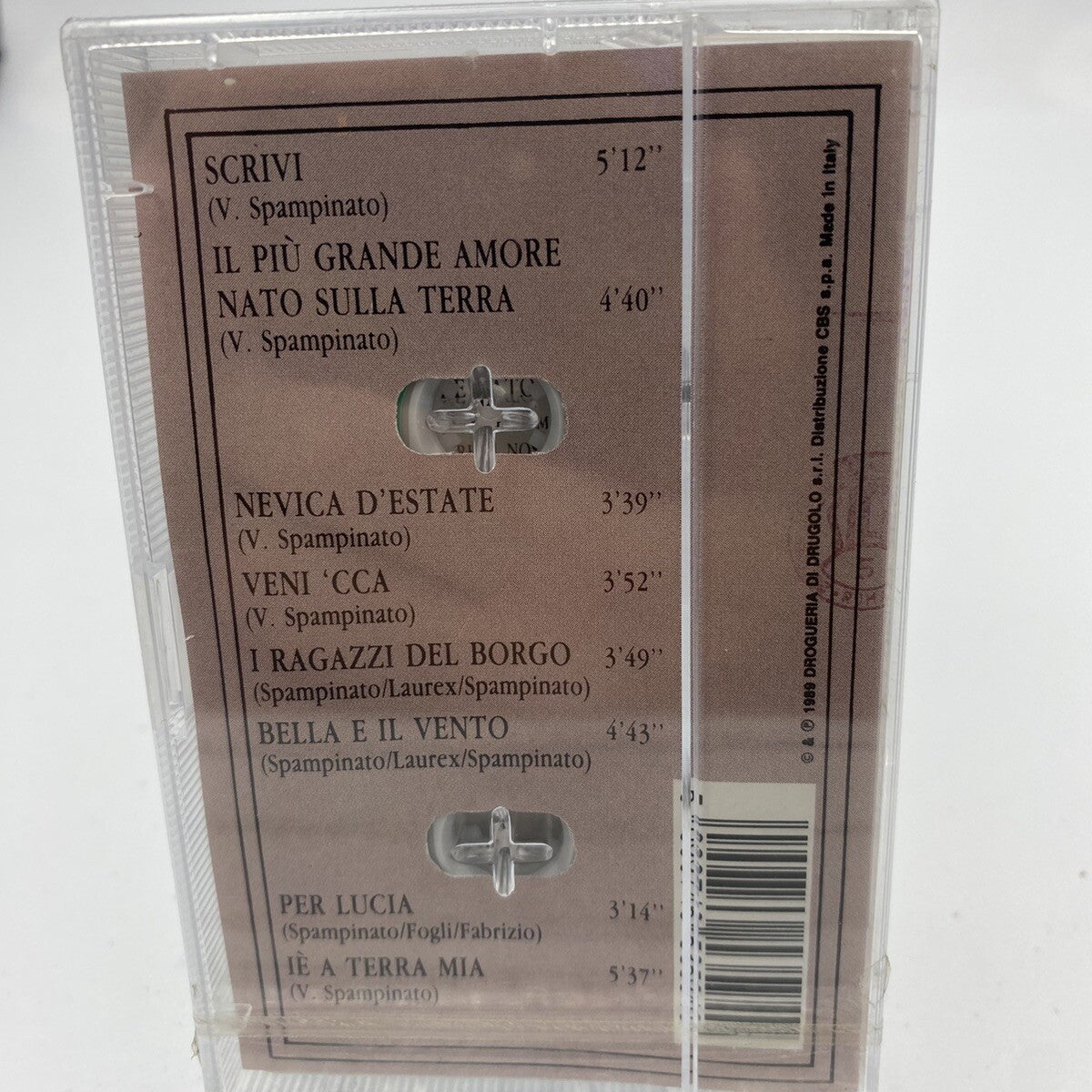 MUSICASSETTA Tape SS Vincenzo Spampinato Dolce Amnesia Dell’elefante Italy