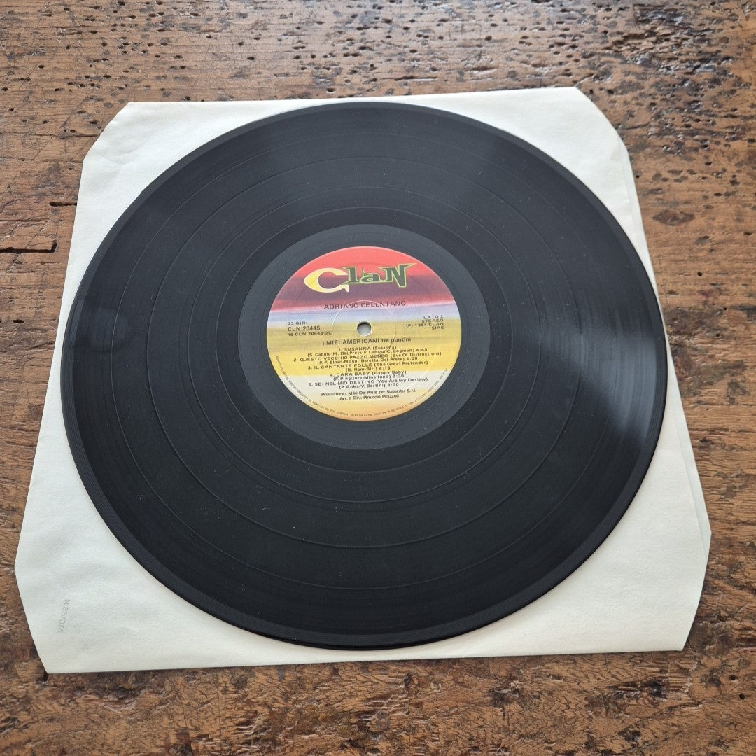 LP Adriano Celentano -  I Miei Americani CLN 20445 Musica Italiana Vinile