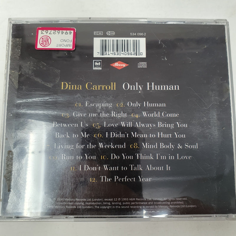 CD Dina Carroll – Only Human Mercury – 534 096-2