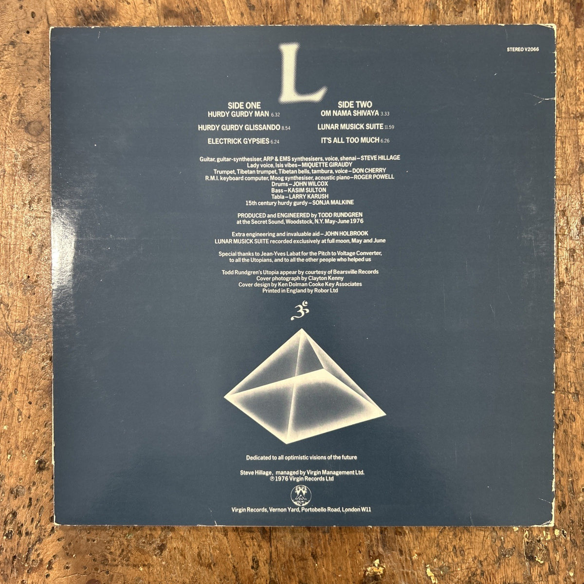 LP Steve Hillage - L V 2066 Vinile 1976 Psychedelic Prog Rock Progressive
