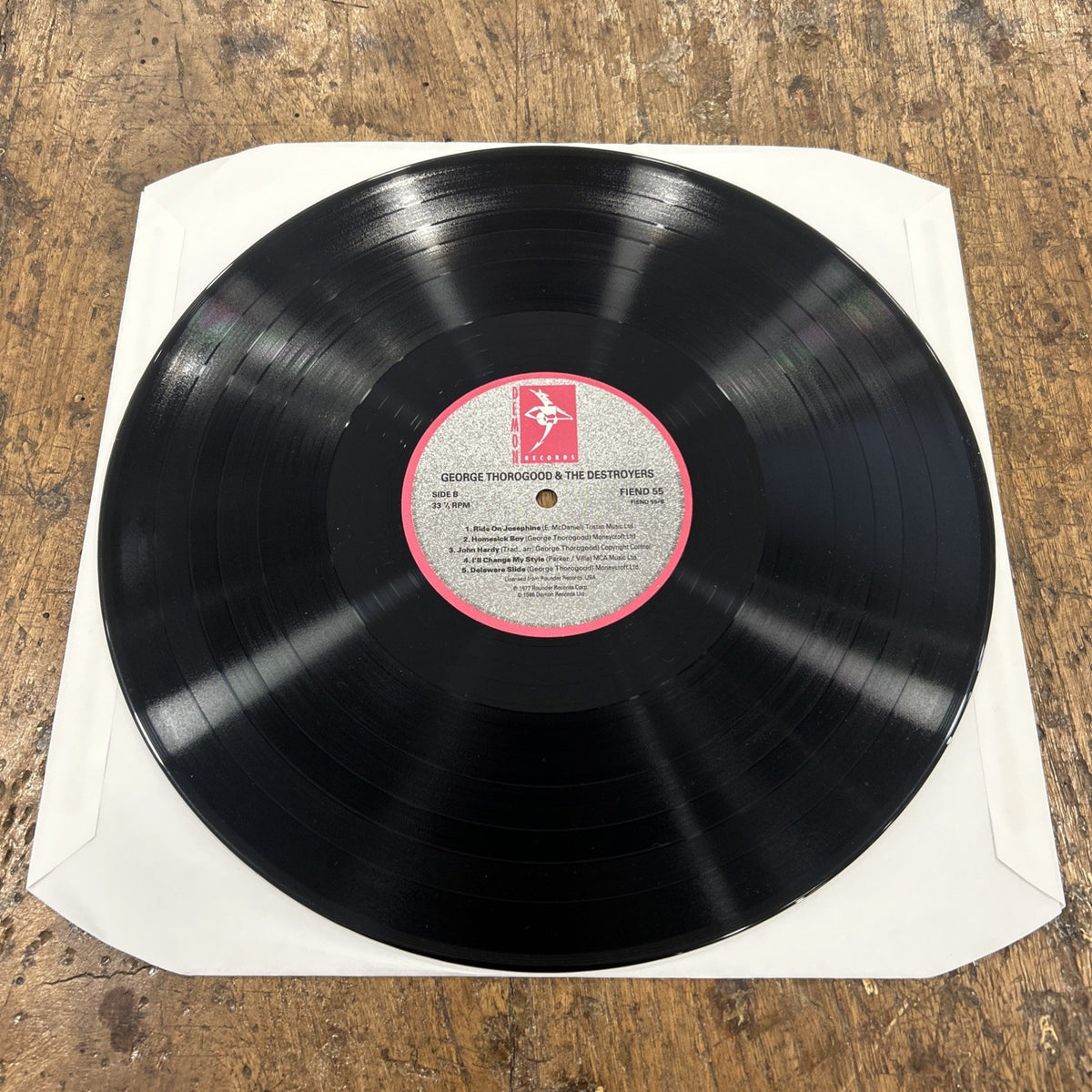 LP George Thorogood And The Destroyers - FIEND 55 Made In US Vinile Rock