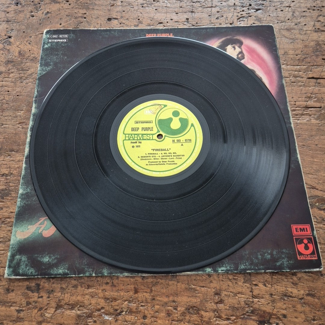 LP Deep Purple - Fireball 3C 062-92726 Made In Italy 1971 Musica Rock Stereo