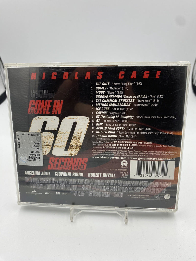 CD Various – Gone In 60 Seconds Stage E Screen Elettronica