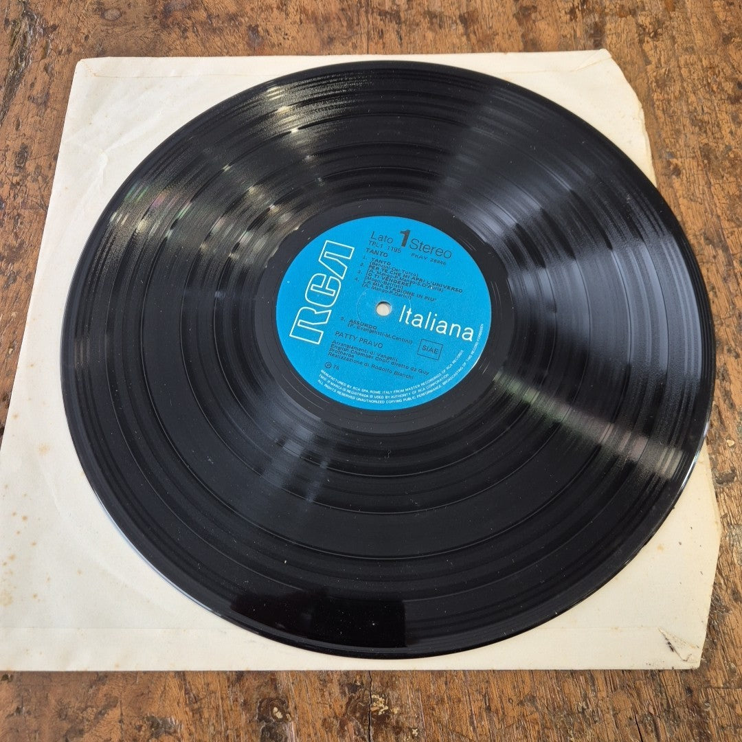 LP Patty Pravo Tanto TPL1 1195 RCA italy Q976 Musica Italiana Vinile 12
