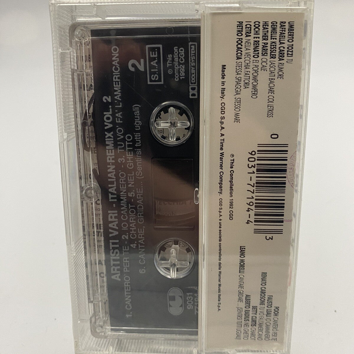 MUSICASSETTA TAPE SS Various – Italian Remix 2 Elettronica