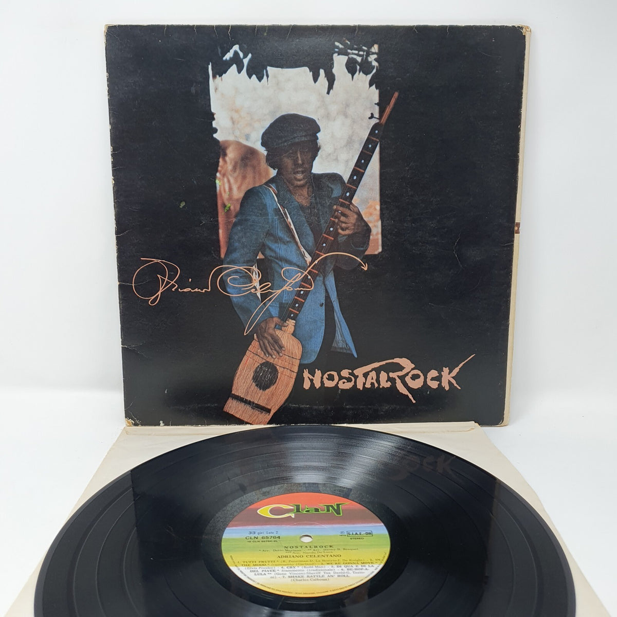 LP Adriano Celentano – Nostalrock CLN65764 Trifold Italy 1973