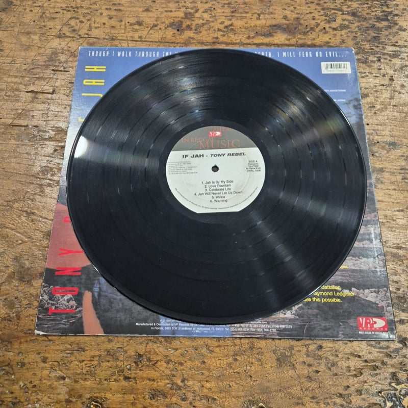 LP Tony Rebel - If Jah VPRL 1506 USA 1997 musica Reggae Dub Vinile 12