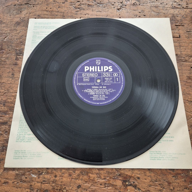 LP Teresa De Sio - Philips 6492 127 Italy 1982 Musica Italiana Vinile