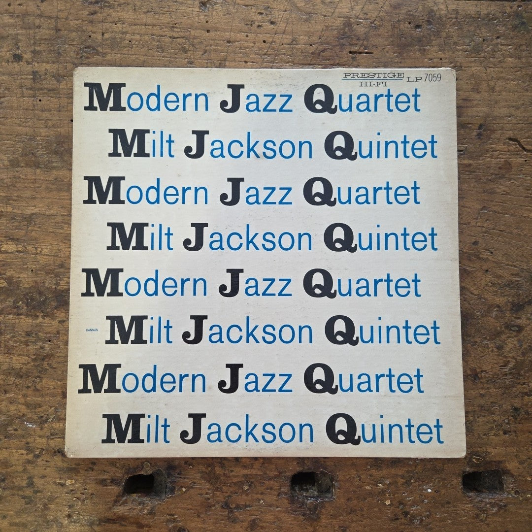 LP MJQ - The Milt Jackson Quintet PRLP 7059 1954 Jazz Vinile
