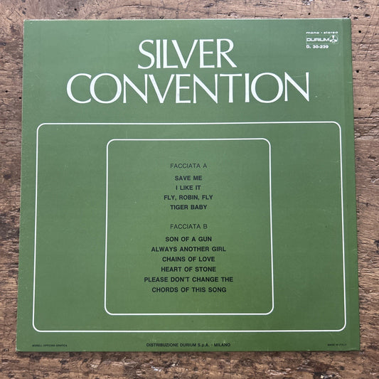 LP Silver Convention 30-239 Prima Stampa Italiana 1975 Funk Soul Disco Vinile