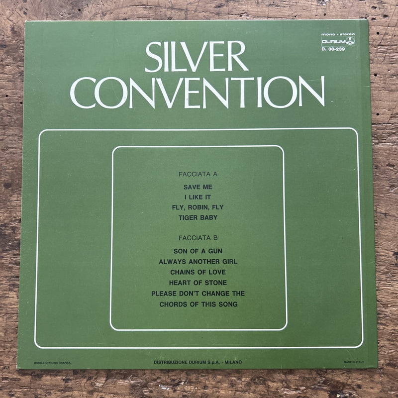 LP Silver Convention 30-239 Prima Stampa Italiana 1975 Funk Soul Disco Vinile
