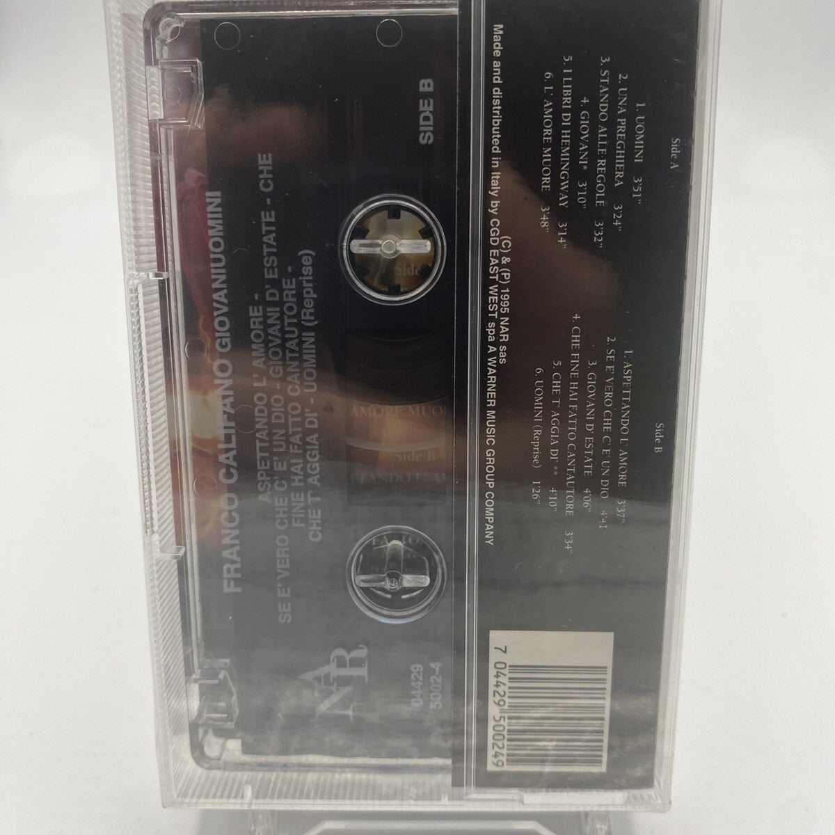 MUSICASSETTA Tape SS Franco Califano – Giovani Uomini 1995 Italy