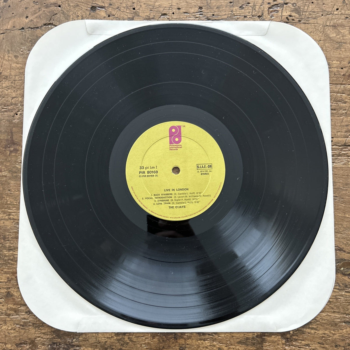 LP The O’Jays - Live In London PIR 80169 1974 Funk Soul Disco Vinile 12”