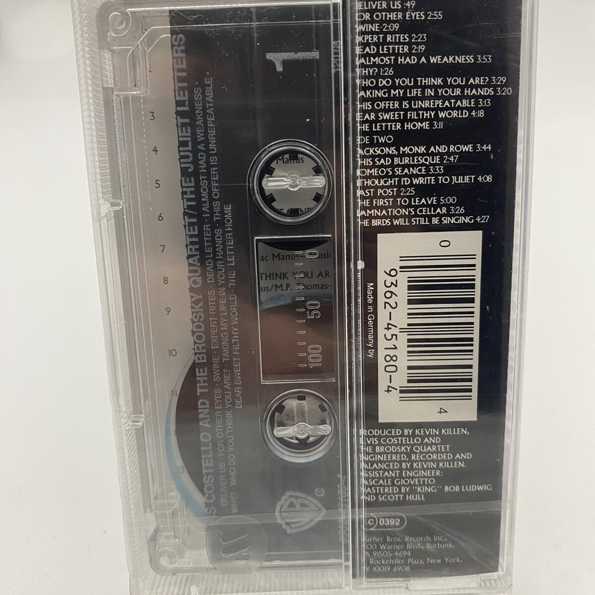 MUSICASSETTA TAPE SS Costello-   The Juliet Letters 1993 Pop