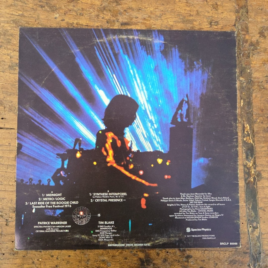 LP Tim Blake - Crystal Machine BRCLP 60066 1977 Electronic Music