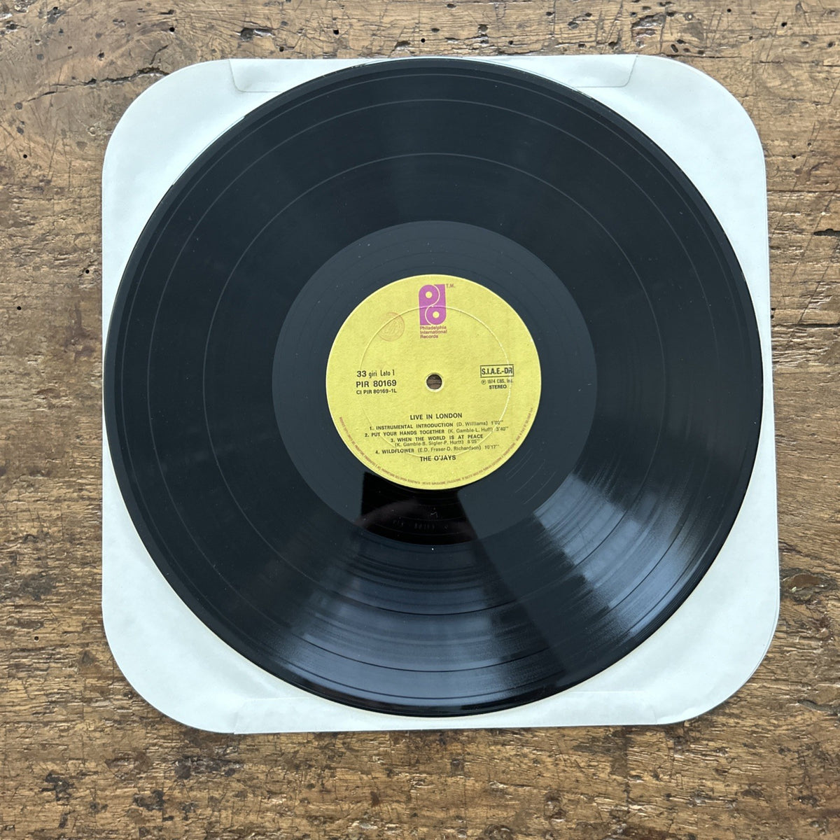 LP The O’Jays - Live In London PIR 80169 1974 Funk Soul Disco Vinile 12”