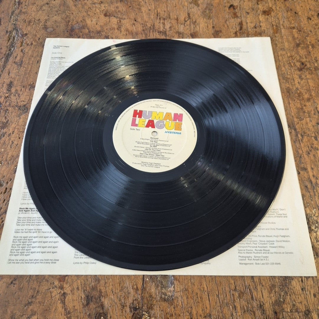 LP Human League - Hysteria V2315 Made In Italy 1984 New Wave Synth-pop