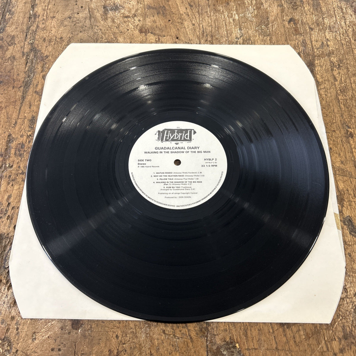 LP Guadalcanal - Walking In The Shadow Of The Big Man HYBLP2 UK Folk Rock Vinile