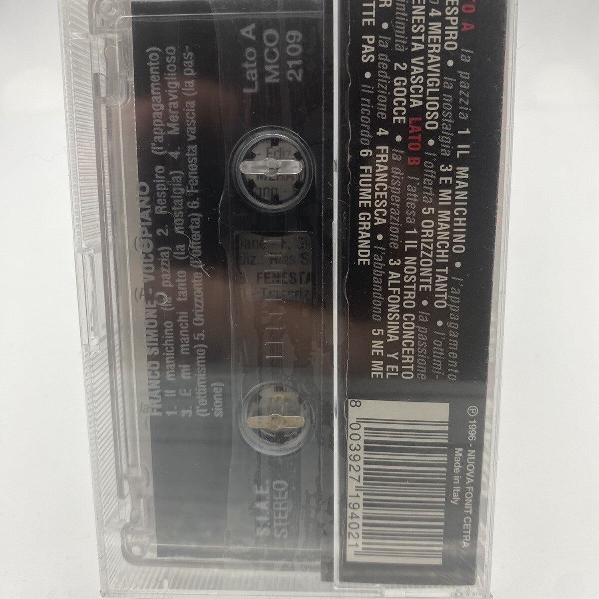 MUSICASSETTA Tape SS Franco Simone Voce Piano Italy