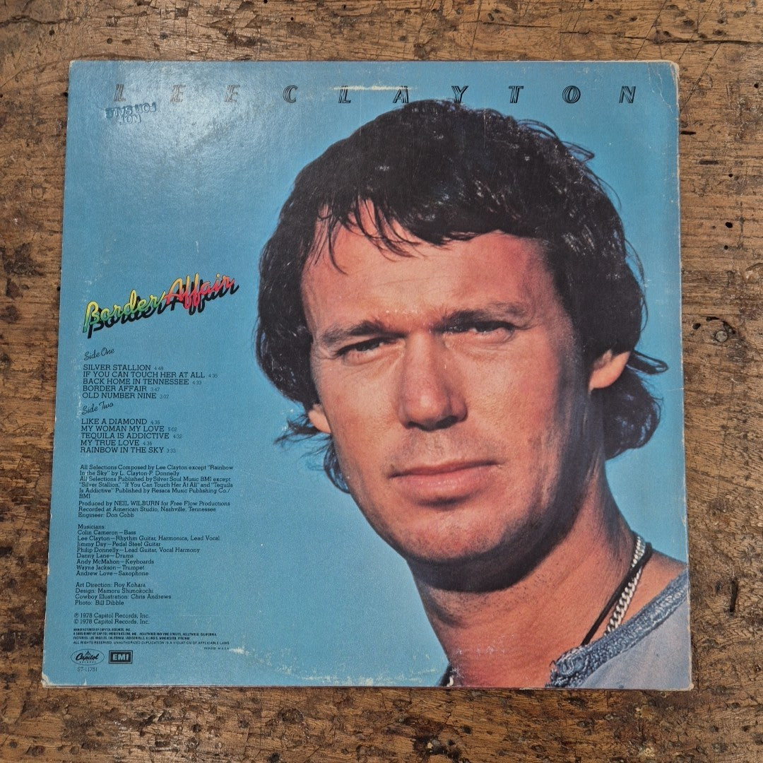 LP Lee Clayton - Border Affair ST-11751 Capitol 1978 Musica Vinile Rock