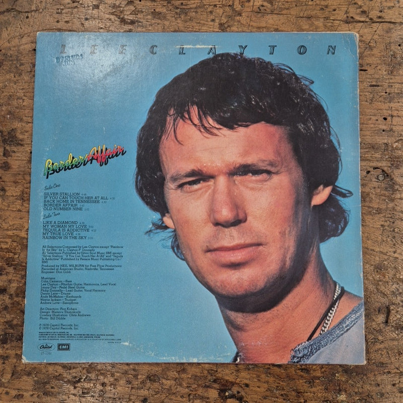 LP Lee Clayton - Border Affair ST-11751 Capitol 1978 Musica Vinile Rock