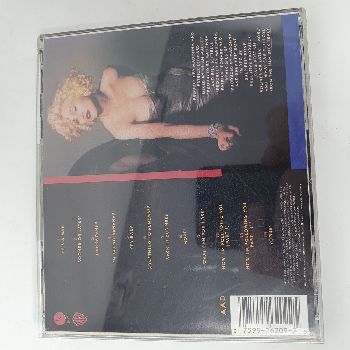 CD Madonna I'm Breathless Music From And Inspired By The Film Dick Tr