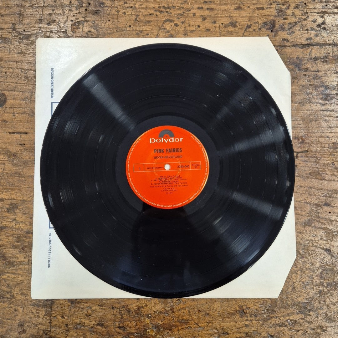 LP Pink Fairies - Never-neverland 2383-045 Polydor Made In UK Vinile Musica Rock