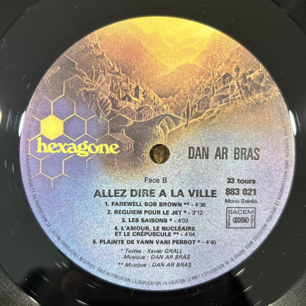 LP Dan Ar Bras - Allez Dire A La Ville 883021 Vinile 1978 Folk Prog Rock
