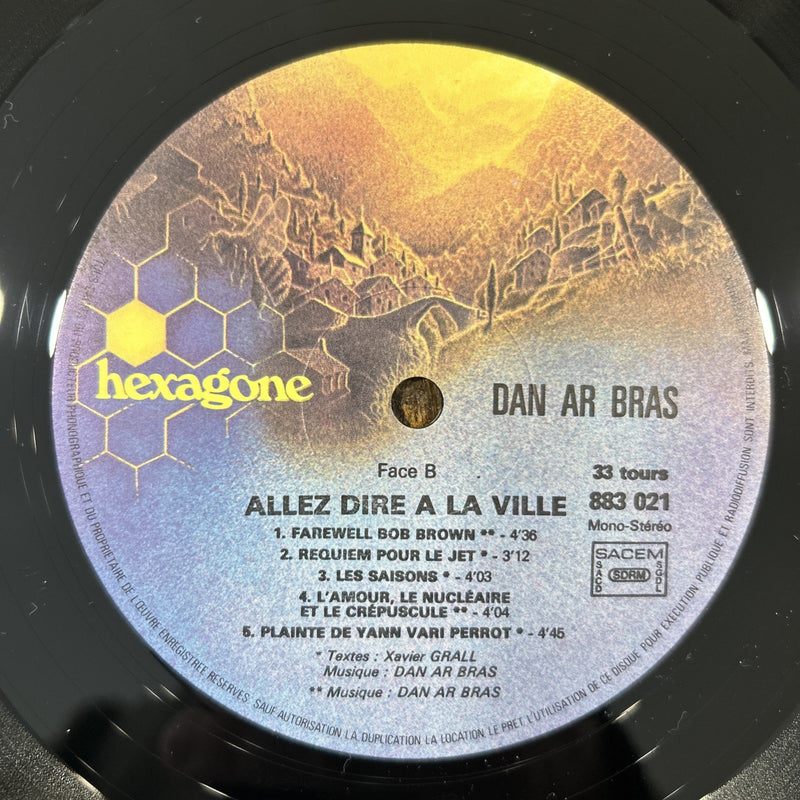 LP Dan Ar Bras - Allez Dire A La Ville 883021 Vinile 1978 Folk Prog Rock