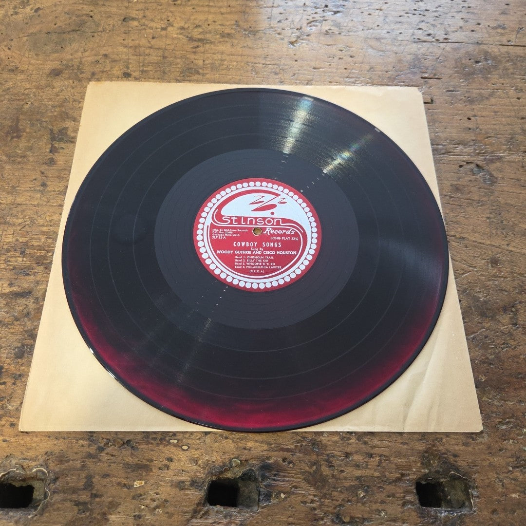 LP Woody Guthrie  And Cisco Houston - Cowboy Songs SLP 32 Jazz Vinile Made In US